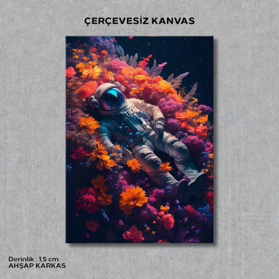 Astronot ve Çiçekler, Fantastik Poster